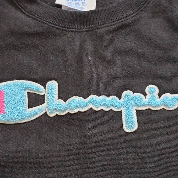 Blue & Pink Reverse Weave Champion Sweatshirt XS Extra Small - Picture 12 of 14
